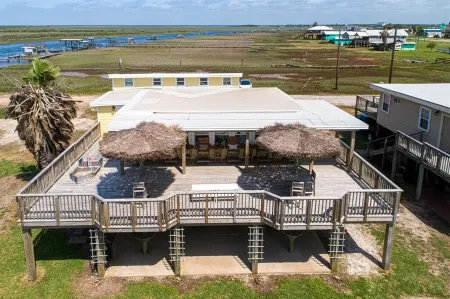 Come watch the dolphins off our NEW fishing pier