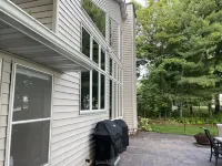 Lakeside home on one acre with private beach 90 minutes from the Twin Cities