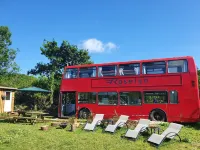 Double Decker Bus on an Alpaca Farm Sleeps 8 Hotels in Bovey Tracey