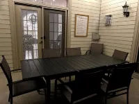 4 bedroom cottage with hot tub, heated pool, lake access, fire pit and game room