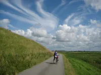 large apartment near the North Sea with conservatory, fireplace, sauna