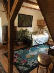 Secluded apartment above the stables in a historical mill house Hotel a Luban County