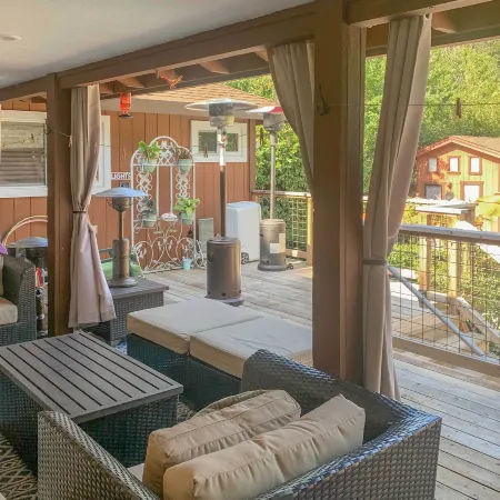 Wine Country Retreat at Private Creekside House!
