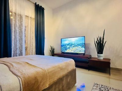 Cozy studio with WiFi and fitness room with stunning lagoon view
