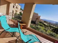 Apartment in L'île-Rousse, large T2, sea view, air conditioning, wifi