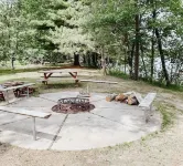 Cabin on private beach on a lake near Brainerd! 2 bedrooms, sleeps 7!