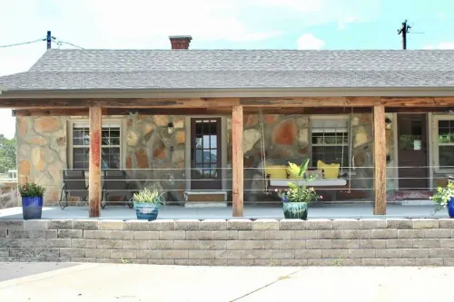 The Stone Schoolhouse - Gated Lakefront Acreage with views and historic charm