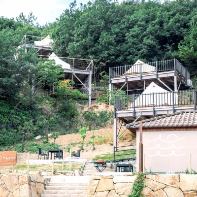 Tentoumi Shibukawa Beach Glamping Hotel berhampiran Gunung Washu