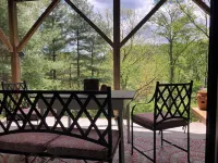 New River, Ashe County, Secluded Log Cabin, West Jefferson Area