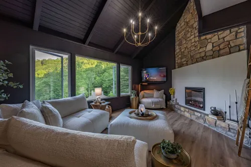 Sleeps 10 Stunning Views Private Sauna Fireplace - Wifi
