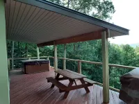 RELAX, UNWIND AND RECHARGE IN THE HOT TUB AT THIS MOUNTAIN VIEW COTTAGE