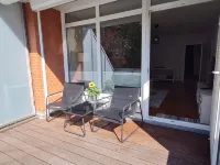 Modern city apartment with balcony and private parking space in a quiet location