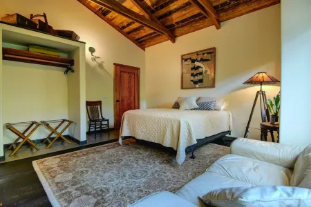 Escape to your private oasis perched on a cliff with a jungle view