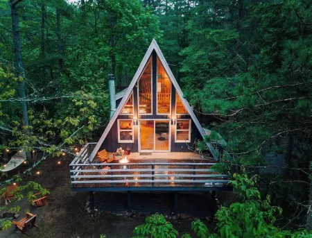 A-frame w/ sauna near Whiteface & Lake Placid, NY