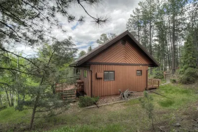 Cliffside Cabin Amongst Trees, Serene w/ Views. Hotels near Rushmore Shadows Resort, RV Park & Campground South Dakota