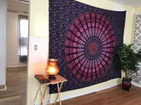 Modern-Bohemian quarters - King Bed-Washer/Dryer