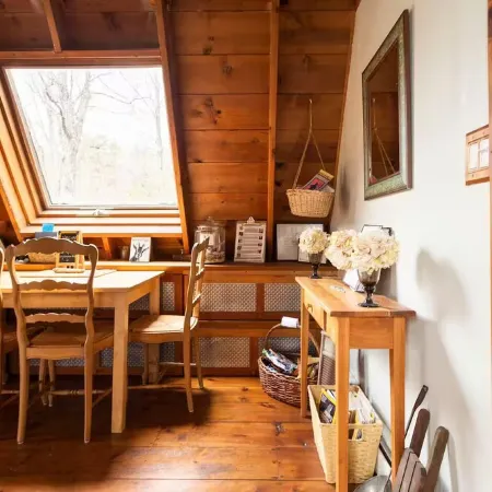 Cozy Chalet at Goat Sanctuary with Water Views