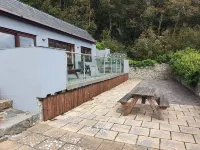 Dog friendly villa with hot tub overlooking the town with sea and mountain views