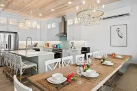 Newly Built Luxury 5- Bedroom Beachfront Villa with Infinity Heated Pool - Gym