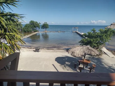 True beachfront apartment at ground level