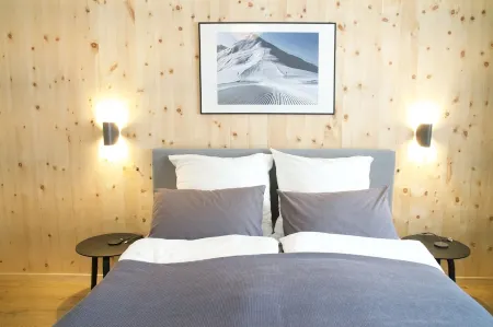 Sunny panoramic view near Davos Lenzerheide