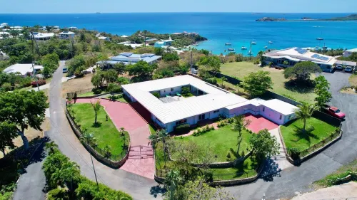Exquisite Courtyard Villa on St. Thomas East End / Ocean Views + Modern Comfort