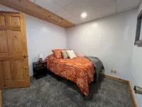 Cozy cabin with indoor fire place