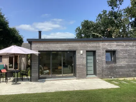 Nice wooden house near the sea