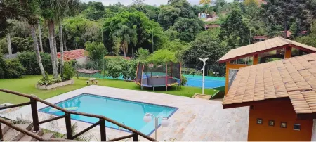 Farm in Ibiuna, complete leisure, swimming pool, games room, tennis court