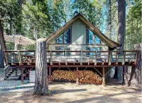 Blue Lake Springs Cabin Near Lake: Hot Tub, Fire Pit, Outdoor Shower, Pets, BBQ