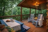 Blue Ridge Mountain Cabin w/ Hot Tub, Firepit, Game Room & Scenic Views