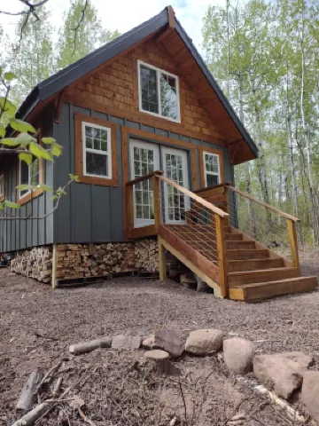 Story-book Cabin in the Woods above Lake Superior, near Grand Marais. -New Sauna