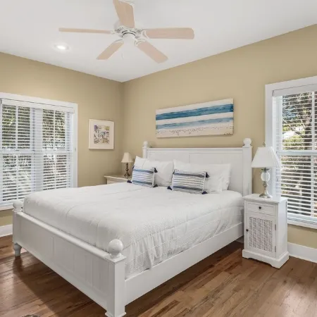 30A Beach Bungalow in Inlet: Steps from Sea, Pool with Golf Cart & Cruiser Bikes