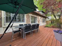 Villa de Luxe Avec Climatisation et Terrasse, Idéal Pour Visiter Paris! - ห้องครัว