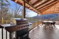 Spectacular view, hot tub, 2 fire pits, game room, dog-friendly!