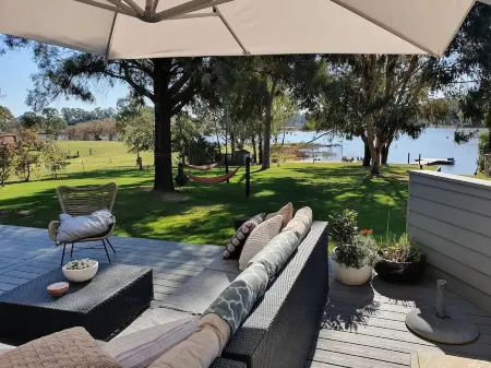 Riverside beauty, water sports galore, family fun and endless space!