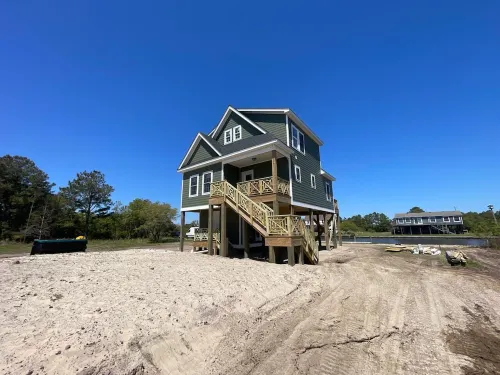 New in 2024 Carova Beach Canal Front Home!! 4X4 Required