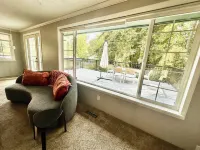 Unit surrounded by treesWasher and Dryer + Pet friendly!