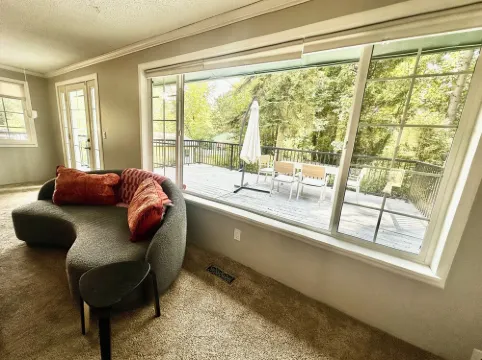 Unit surrounded by treesWasher and Dryer + Pet friendly!