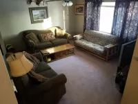 Year-round rental house across from the entrance to Big Stone Lake State Park