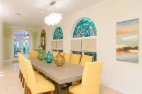 Waterfront Pink House with Private Dock & Pool