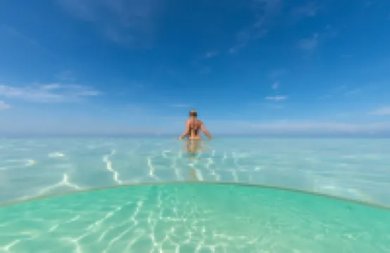 7 Mile Beach private Beach Club, ocean views from Roof deck and Pool Pavilion