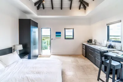 Modern Beachfront 2brdm-2bath with glass pool & incredible view !