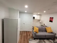 Luxury two bedroom in a modern basement.