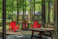 Tawny and Peaceful Game Room Firepit PatioDeck Workspace