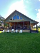 Cozy private cabin on 10 acres with 300+ feet of water front. Pet friendly.