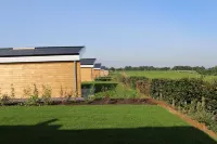 벽난로 있는 아늑한 정원 집