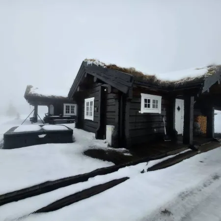 Beautiful classic cabin with sauna and hot tub Отели в г. Трюсиль