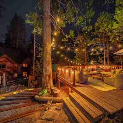 Lakefront Cabin with Private Beach, Redwood Dock, Kayaks & Stargazing Dome Hotel Exterior