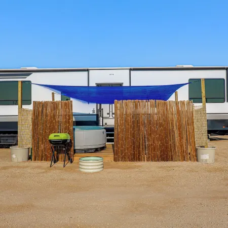 Hot Tub & Mtn Views! Carlsbad RV Retreat
